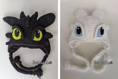 Stockings Crochet, Crochet Toothless, Crochet Bow Pattern, Crochet Project Free, Crochet Character Hats, Crochet Dragon Pattern, Crochet Bracelet Pattern, Fingerless Gloves Crochet Pattern, Crochet Gloves Pattern