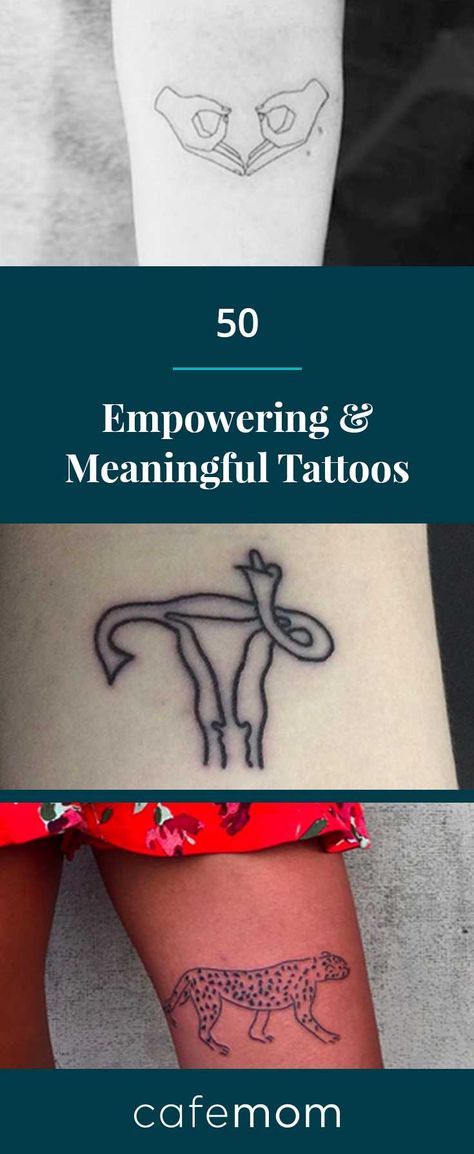 50 Empowering & Meaningful Tattoos | CafeMom.com Tattoos For Women Meaningful, Tattoo Meaningful, Empowering Tattoos, Maori Tattoos, Self Love Tattoo, Tattoo Instagram, Muster Tattoos, Most Popular Tattoos, Different Tattoos