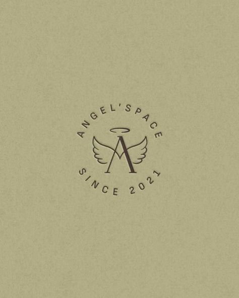 zainabmughalarts on January 10, 2024: "🥳 Say hello to a new branding of 2024 @aangelsspace 𓆩♡𓆪 Angel’Space ~ a small busi..." Angel Logo Design Ideas, Cloud Logo Design Ideas, Angel Logo Ideas, Angel Logo Design, Angelic Design, Halo Logo, Logo Design Ideas Creative, Angel Logo, Angel Graphic