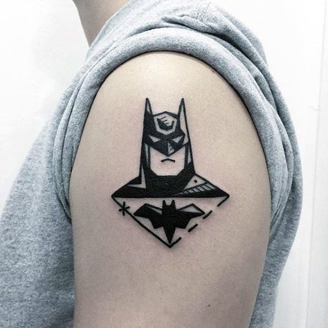 Top 33 Simple Arm Tattoo Ideas [2020 Inspiration Guide] Batman Traditional Tattoo, Cool Simple Tattoos For Guys, Tattoo Designs For Guys, Upper Arm Tattoos For Guys, Cool Simple Tattoos, Arm Tattoo Designs, Simple Arm Tattoos, Simple Tattoos For Women, Simple Tattoos For Guys