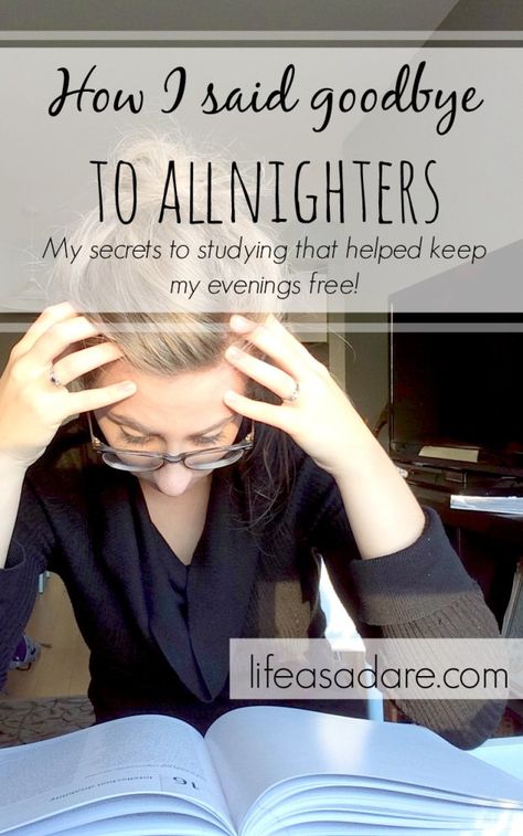 All-nighters are exhausting and so stressful if you get behind in your schoolwork! Here's how one blogger said good-bye to all-nighters for good, and how you can, too! All Nighter Study, College Survival Guide, College Success, College Survival, College Organization, College Advice, All Nighter, College Study, Study Habits