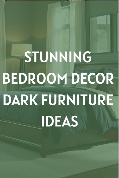 Stunning Bedroom Decor Dark Furniture Ideas Bedroom Decor With Dark Furniture, Decor With Dark Furniture, Bedroom Decor Dark Furniture, Espresso Bedroom Furniture, Dark Walnut Furniture, Dark Furniture Bedroom, Dark Wood Bed Frame, Trending Color Palettes, Wood Bedroom Decor