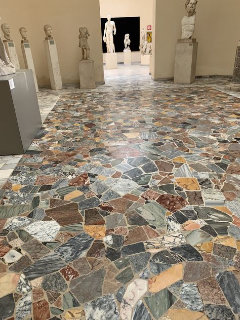 Style Hacienda, Marble Flooring Design, Terrace Floor, Apartment Makeover, Mosaic Floor, Flat Stone, Flooring Inspiration, Terrazzo Flooring, Mosaic Decor