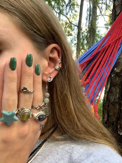 Nails And Rings, Mode Hippie, Indie Jewelry, Estilo Hippie, Nail Jewelry, Dope Jewelry, Hippie Jewelry, 가을 패션, Jewelry Inspo