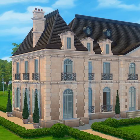 CHATEAU Part 1 :) | Felixandre on Patreon Luxury Architecture, Sims Houses, Sims Builds, Cc Furniture, French Castles, Dormer Windows, 4 Wallpaper, French Architecture, Los Sims