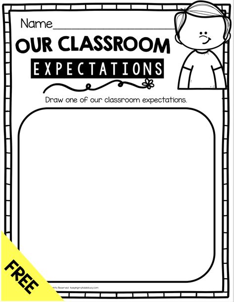 FREE Classroom Rules and Procedures - I Can Statements for kindergarten - first grade - second grade - back to school procedures - FREEBIE printable activities for school rules and student behavior chart #backtoschool #kindergarten #firstgrade #schoolrules Kindergarten Rules Activities, Back To School Rules Activities, Classroom Rules Activities, School Rules Activities, Student Behavior Chart, School Procedures, Classroom Expectations, Class Rules, Behavior Chart