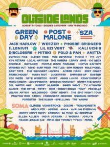 Hiatus Kaiyote, Outside Lands Festival, Festival Lineup, Golden Gate Park San Francisco, American Festivals, The Marías, Outside Lands, Pusha T, Festival 2022