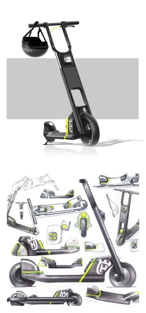 Scooter Concept, 3 Wheel Scooter, Scooter Design, Industrial Design Sketch, Kick Scooter, 3rd Wheel, E Scooter, Transportation Design, Screen Design