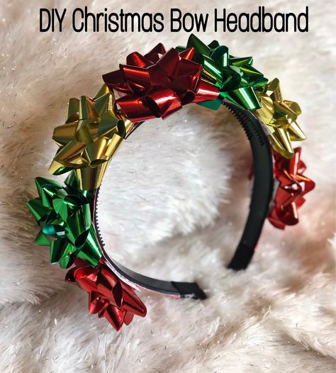 Xmas Costumes Diy, Christmas Diy Headband, Diy Christmas Hair Clips, Christmas Headpiece Diy, Diy Holiday Headbands, Diy Christmas Headpiece, Diy Christmas Headbands, Christmas Hats Diy, Christmas Outfit Diy