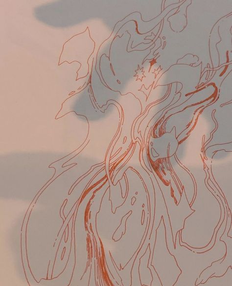 Flowing Drawing, Ethereal Line Art, Automatic Drawing Ideas, Consciousness Tattoo, Line Art Projects, Automatic Drawing, Art Eras, Brain Art, Consciousness Art