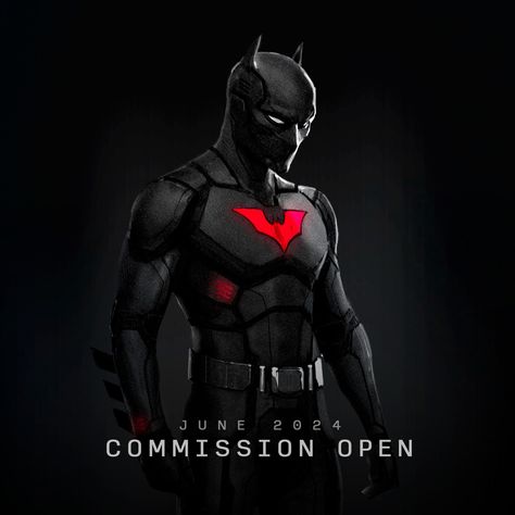 Commissions are Open! | Instagram Batman Beyond Suit Concept, Batman Beyond Design, Batman Furniture, Batman Beyond Suit, Batman Ideas, Robin Suit, Dc Artwork, Batman Gotham Knight, Terry Mcginnis