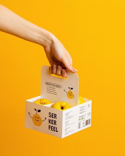 SerKerFeel – Packaging Of The World Vegetable Box Packaging Design, Fruit Box Packaging Design, Sustainable Fruit Packaging, Produce Package Design, Creative Packing Ideas, Fruit Package Design, Fruit Box Packaging, Fruit Box Design, Fruit Branding