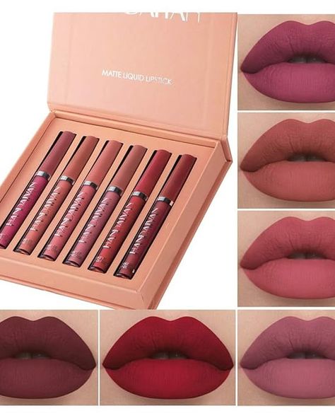 💐LINK IN BIO💐 6Pcs Matte Liquid Lipstick Makeup Set Matte liquid Long-Lasting Wear Non-Stick Cup Not Fade Waterproof Lip Gloss (Set A)✨♥️ The Matte Liquid Lipstick has high-intensity pigment for an instant bold matte lip✨💋 The extremely long-wearing lipstick contains moisturizing ingredients for a comfortable, emollient and silky feel that does not dry your lips out✨♥️ . . . . #makeup #makeupset #makeupaddict #lipkit #lipgloss #lipstick #makeuplooks #lipkits #ad #commission #amazon #amazon... Long Wear Lipstick, Lip Gloss Set, Lip Kit, Lipstick Makeup, Makeup Set, Matte Liquid Lipstick, Matte Lip, Matte Lips, Makeup Addict