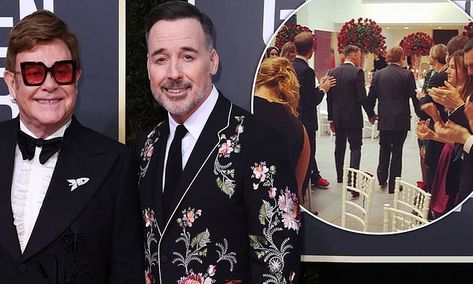 Sir Elton John, 73, and David Furnish, 58, celebrate their 15-year anniversary | Daily Mail Online Elton John Partner, Tiny Dancer Elton John, Elton John Your Song, Elton John Record, Elton John I’m Still Standing, David Furnish, 15 Year Anniversary, Legendary Singers, Film Producer