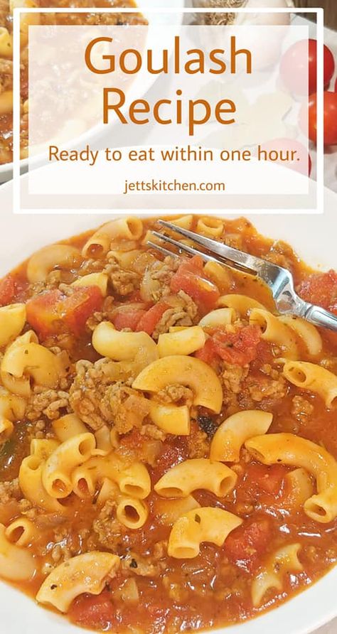 One-Pan Easy Beef Goulash with Fire Roasted Tomatoes Goulash Recipe, Beef Goulash, Beef Dinners, Vegetable Prep, Random Recipes, Goulash Recipes, Fire Roasted Tomatoes, Canned Tomato Sauce, Super Bowl Food