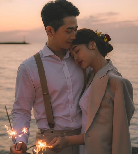 Korean Couple Photoshoot, Korean Wedding Photography, Wedding Photo Studio, Wedding Photoshoot Props, Wedding Couple Photos, Pre Wedding Poses, Korean Wedding, Romantic Wedding Photos, Couple Photoshoot Poses