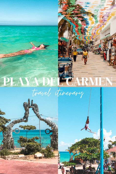 Planning a trip to Playa del Carmen, Mexico? This Playa del Carmen itinerary is perfect for first time visitors to the Riviera Maya. Learn all the best Playa del Carmen activities, day trips, attractions, and more! | playa del carmen travel | mexico travel tips | mexico vacation | beach vacation | mexico travel destinations | cancun mexico | tulum mexico | quinta avenida playa del carmen | aesthetic | playa del carmen cenotes | playa del carmen restaurants | Carmen Aesthetic, Things To Do In Playa Del Carmen, Playa Del Carmen Itinerary, Living In Playa Del Carmen Mexico, Playa Del Carmen Resorts, Mexico Tulum, Magical Days, Paradisus Playa Del Carmen, Cancun Airport