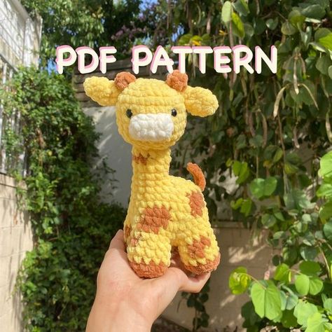 CROCHET PDF PATTERN: Baby Giraffe Crochet toys patterns free amigurumi #crochettoyspatternsfreeamigurumi #crochet #crochettoy #crochetpattern #crochetpatterns 1.733 Yellow Crochet Toys, Mini Crochet Giraffe, Crochet Patterns Giraffe, How To Crochet A Giraffe, Free Giraffe Crochet Pattern, Giraffe Amigurumi Free Pattern, Crochet Animals Free Patterns Amigurumi, Giraffe Crochet Pattern Free, Cute Crochet Animals Free Pattern