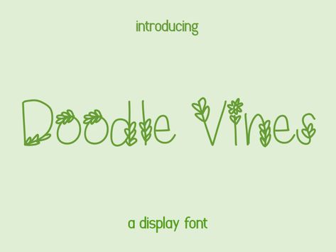 Download Doodle Vines font for iOS, Android, macOS, or Windows for free, or you can buy the full version with a commercial license here. Doodle Vines is a fun, botanical display font. Dainty and joyful, this natural-looking font will be great for a wide range of crafty ideas. Doodle Vines Font Free Download License: Personal […] The post Doodle Vines Font appeared first on FreeFontDL. Font Download Free, Vine Font, Botanical Display, Free Display Fonts, Display Fonts, Font Generator, Font Free, Font Download, Display Font