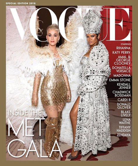 Vogue Met Gala magazine: Katy Perry & Rihanna Katy Perry Rihanna, Rihanna Now, Rihanna Vogue, Vogue Editor In Chief, Paolo Nutini, Vogue Magazine Covers, Charlotte Gainsbourg, Beyonce Queen, Diane Kruger