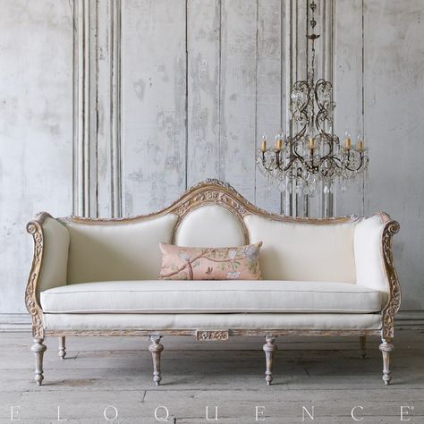 Parisian Interior, French Sofa, Vintage Sofa, French Furniture, French Decor, French Provincial, Furniture Styles, Classic Furniture, Fine Furniture