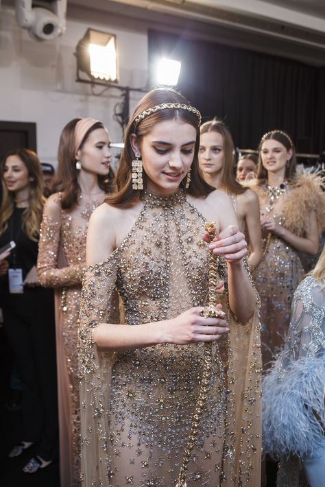 Ellie Saab, Elie Saab Spring, Elie Saab Couture, Backstage Runway, Christian Dior Couture, فستان سهرة, Fashion Runway, Paris Photos, Couture Gowns