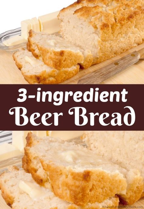 Best Beer Bread, Easy Beer Bread, Traditional Bread Recipe, Beer Bread Easy, Honey Oat Bread, Savory Bread Recipe, Beer Bread Recipe, Homemade White Bread, Moist Pumpkin Bread