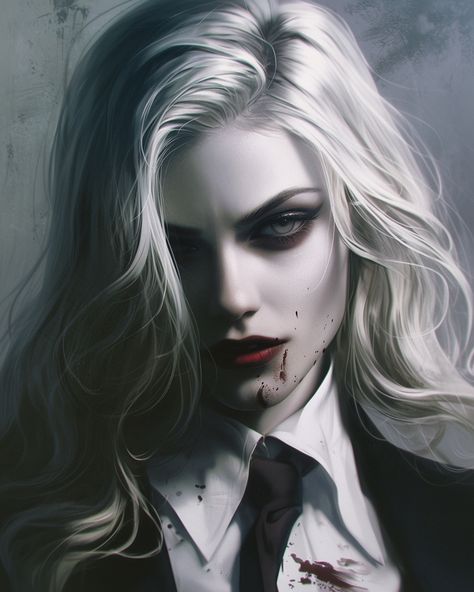 In shadows, she dances, a queen of the night, Eyes gleaming with thirst, her beauty alight. A sip of crimson, her eternal delight.… | Instagram Pale Vampire Aesthetic, Vampire Bite Aesthetic, Vampire Female Art, Vampire Beauty, Vampire Woman, Vampire The Masquerade Bloodlines, Jezebel Spirit, Vampire Eyes, Art Vampire