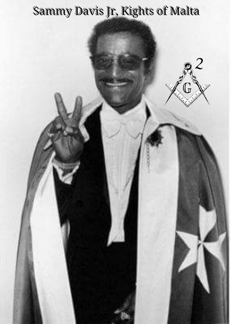 Sammy Davis Jr. In his Knights of Malta regalia. Famous Freemasons | freemasonrysquared.blogspot.com | freemasonrysquared.org | Facebook.com/freemasonrysquared | YouTube.com/c/freemasonrysquared Famous Freemasons, Masonic Order, Hand Signs, Sammy Davis Jr, Masonic Lodge, Masonic Symbols, Tv Sport, Ancient Mysteries, The Peace