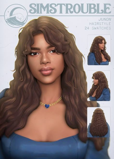 JUNON by simstrouble | simstrouble on Patreon Sims4 Cc Curly Hair Maxis Match, Maxis Match Sims 4 Cc Curly Hair, Sims 4 Cc Maxis Match Hair Female Curly, Sins 4 Hair Cc, Curly Hair Maxis Match The Sims 4, Sims4 Cc Maxis Match Long Hair, Sims 4 Cc Teeth Braces Patreon, Sims 4 Cc Hair Female Long Curly, Sims 4 Cc Patreon Hair Curly