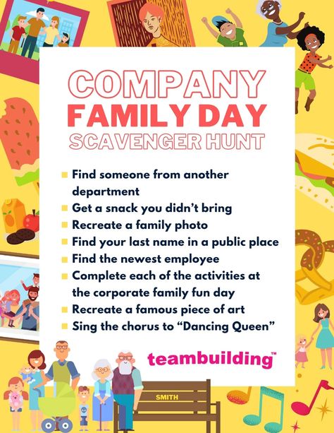 Company Family Day Ideas, National Fun At Work Day Ideas, Corporate Family Day Ideas, Corporate Activities Ideas, Corporate Celebration Ideas, Social Event Ideas Activities, Fun Employee Activities, Work Activities Office Fun Team Building, Fun Day Activities