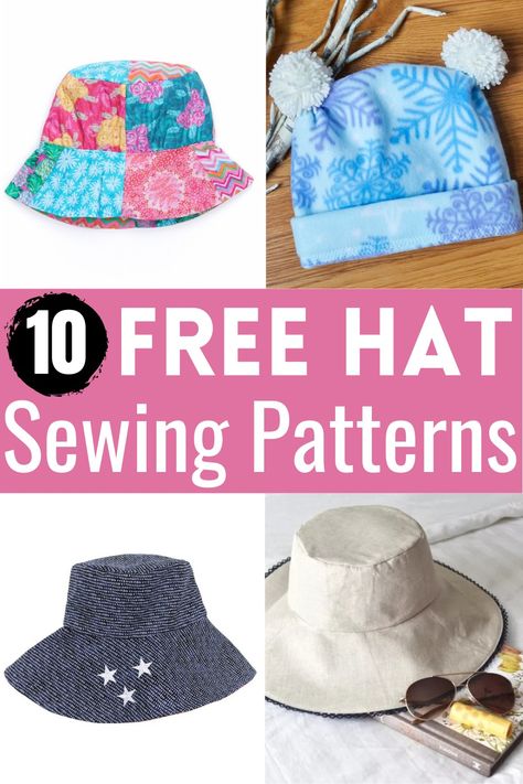 Hat Sewing Patterns, Hat Sewing, Hat Patterns Free, Hat Patterns To Sew, Childrens Hats, Hat Patterns, Kinds Of Fabric, Doll Hat, Cozy Winter