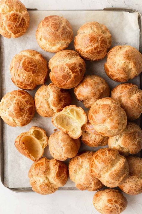 How To Make Choux Pastry (Pâte à Choux) | Emma Duckworth Bakes How To Make Pate, Choux Dough, French Pastries Recipes, Choux Cream, Choux Buns, Eclair Recipe, French Baking, Cream Puff Recipe, Pastry Shells