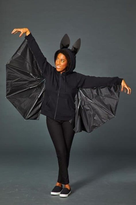 Bat Costume, Diy Halloween Costumes For Women, Homemade Halloween Costumes, Last Minute Costumes, Diy Halloween Costumes Easy, Last Minute Halloween Costumes, Halloween Pins, Homemade Halloween, Rosie The Riveter