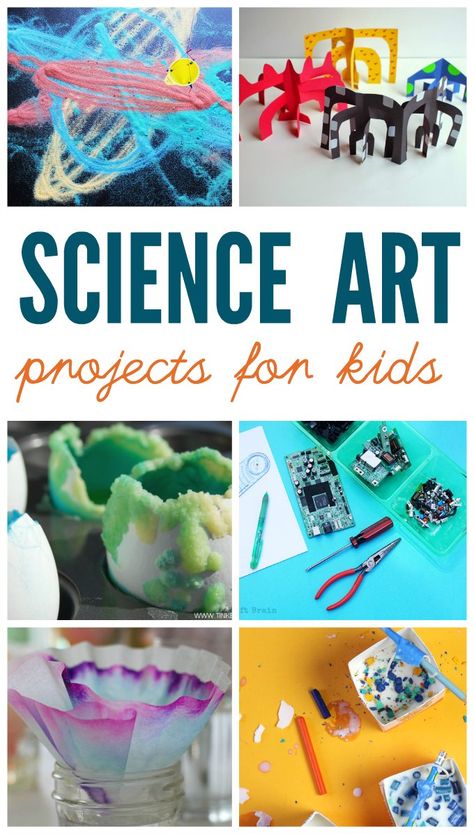 Science art projects for kids. TONS of great ideas here. Science Art Projects For Kids, Science Drawing Ideas, Science Art Projects, Projects Science, Science Drawing, Steam Ideas, Steam Projects, Steam Education, Art Projects For Kids