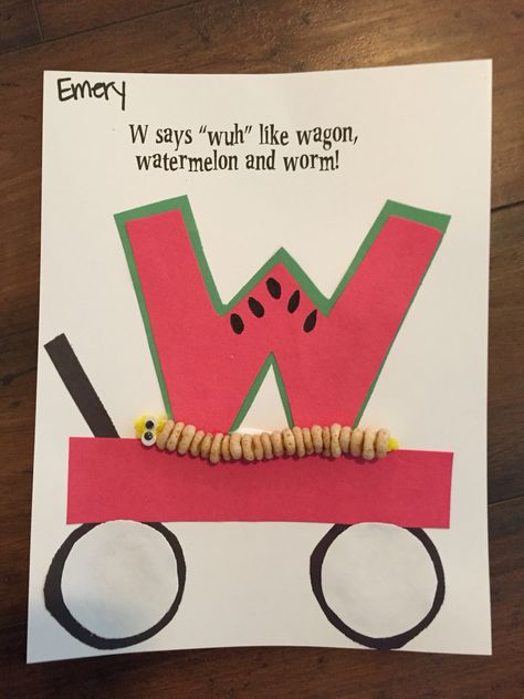 Letter w craft Letter W Crafts For Toddlers, W Letter Craft Preschool, W Preschool Crafts, W Preschool Activities, W Craft, W Is For, Letter W Activities For Preschool, Letter W Crafts For Preschoolers, Letter W Preschool