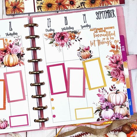 🍂✨ Switching up my color palette from warm browns and yellows to vibrant oranges and pinks! 🧡 These gorgeous stickers from @kellofaplan I Love Fall sticker book are making my vertical planner look adorable for the week ahead! The weather in NJ is finally embracing fall, and all I want to do is snuggle under a blanket with a good book and a steaming cup of coffee! ☕📚 What’s your favorite fall cozy activity? #fallvibes #kellofaplan #kellofaplanstickers #kellofaplanner #kellofafan #kellofapl... Fall Planner Layout, Happy Planner Layout Ideas, My Color Palette, Fall Planner, Warm Browns, Planner Spreads, Happy Planner Layout, Vertical Planner, I Love Fall