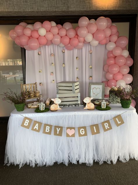 Pink Themed Baby Shower Ideas, Ideas Para Baby Shower De Nina, Baby Shower Ideas Neutral, Baby Shower Ideas Decoracion, Baby Shower Nena, Easy Baby Shower, Babby Shower, Baby Shower Girl Diy, Baby Shower Theme Decorations