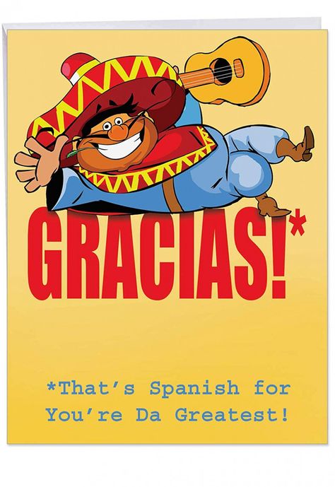 Show Your Acknowledgment by Signing the 'Thanks a Million' Agenda on Change.org17 Best images about Saying A Spanish Thank You Card Check more at https://thetechtwister.com/a-spanish-thank-you-card/ Spanish Thank You, Funny Thank You, Birthday Card Sayings, Thank You Greetings, Greeting Card Envelope, Card Sayings, Birthday Card Printable, Best Images, Superhero Birthday