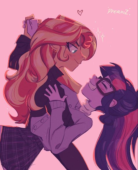 Sunsetsparkle Fanart, Pinkie X Sunset, Twilight X Sunset Shimmer Fanart, Mlp Twilight X Sunset, Sunset Shimmer X Twilight Sparkle Fanart, Sunset X Twilight Fanart, Mlp Ships Fanart, Sombra X Twilight, Twilight And Sunset Shimmer