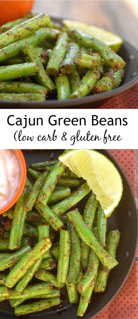 Sides For Cajun Food, Cajun Veggie Sides, Cajun Green Beans Recipe, Cajun Sides Dishes, Cajun Vegetables Side Dishes, Cajun Vegetables, Cajun Veggies, Cajun Sides, Cajun Side Dishes