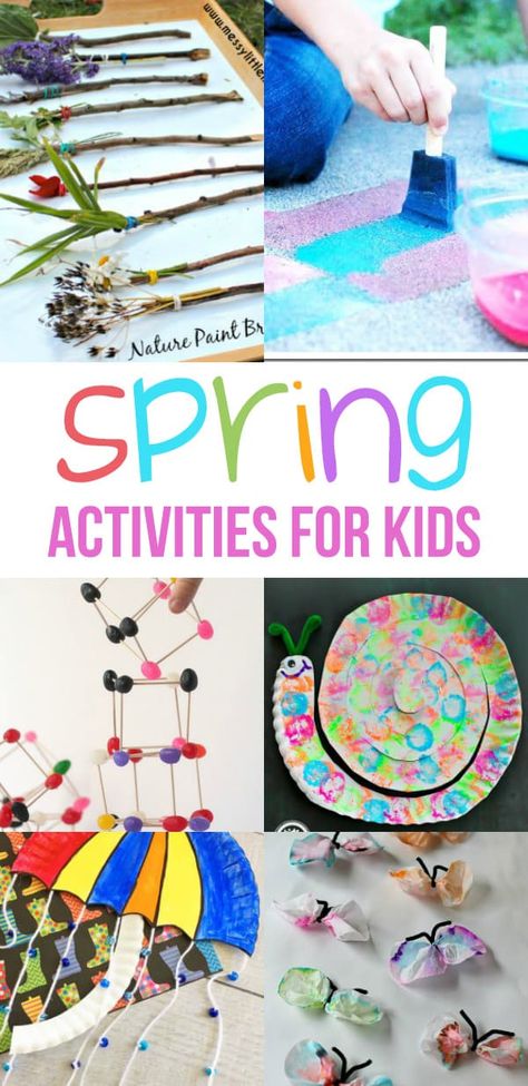 Kids will be ready to spend more energy as the spring weather will get better. Have you planned some spring activities for kids to welcome the brighter season? They will surely need some fun things to do outdoors. via @sightsoundread Spring Activities For Kids, Paper Activities, Kindergarten Classrooms, Spring Books, Spring Preschool, Spring Fun, Spring Crafts For Kids, Crafty Kids, Spring Theme