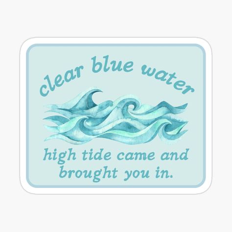 This Love Lyrics, Funny Laptop Stickers, Love Lyrics, Bullet Journal Tracker, Clear Blue Water, Decorate Notebook, Ceramics Ideas Pottery, Taylor Swift Lyrics, Stickers For Sale