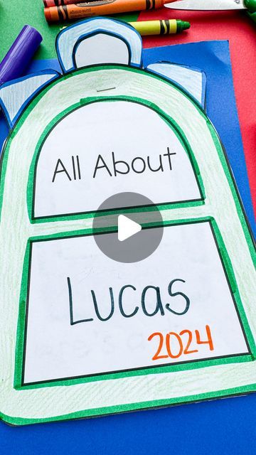 Deena Keller | All About Me Backpack 🎒 follow @abcdeelearning for more free printables🖍️ comment FREE to get yours sent to you 🎨 | Instagram All About Me Poster Ideas, All About Me Backpack, Backpack Printable, All About Me Printable, Backpack Craft, Give Me Everything, All About Me, All About Me!, Early Years