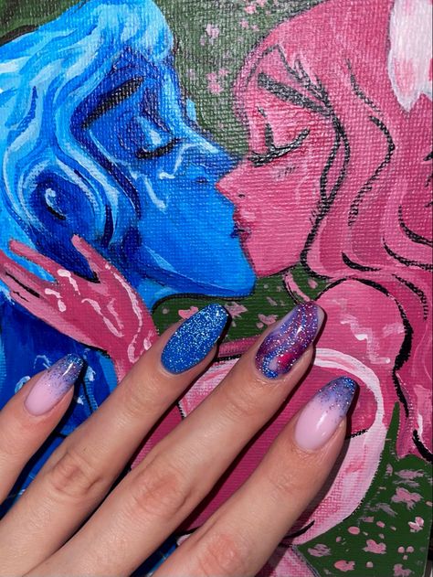 #nailsdesign #loreolympus #nails #aesthetic Lore Olympus Nails, Nails Inspired, Nails Aesthetic, Lore Olympus, Nail Inspo, The Story, Nail Designs, Daisy, Nails