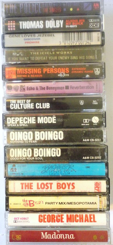 (3) Perfect 80s party cassette tape LoT vintage music 15 cassettes MaDONN… Columbia House, Musica Disco, Echo And The Bunnymen, Cassette Audio, Child Hood, 80s Nostalgia, 80s Party, 80s Music, Vintage Memory