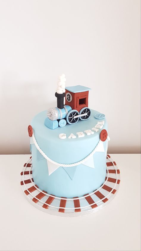 Locomotive Birthday Cake, Chugga Chugga Two Two Birthday Cake, Train Bday Cake, Train Theme Cake, Thomas Train Birthday Cake, Train Birthday Party Cake, Train Cookies, Train Birthday Theme, Baby Birthday Party Decorations