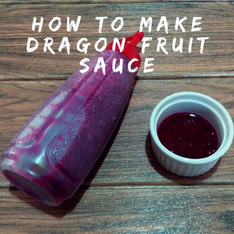 Are you a dragon fruit lover? Make a delicious dragon fruit sauce that you can use as a dessert topping or drink flavoring.