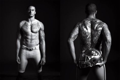 . 49ers Quarterback, Nfl Training, Men With Tattoos, Strong Men, Sf 49ers, Colin Kaepernick, Le Male, People Watching, Nfl Season