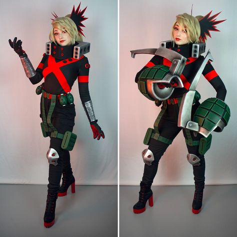 #bakugou #bakugoukatsuki #myheroacademia #bokunoheroacademia #genderbend #cosplay #cosplayprops #anime #weeb #manga #otaku Female Bakugo Cosplay, Female Bakugou Cosplay, Bakugo Cosplay Female, Bakugo Genderbend, Bakugou Outfit, Bakugo Costume, Katsuki Bakugou Cosplay, Mha Nails, Fem Bakugou